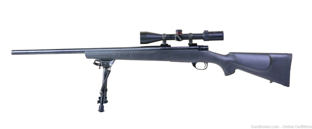 USED Howa M1500 223 Rem Bolt Action 24" 5+1 Synthetic Stock Scope Combo-img-0