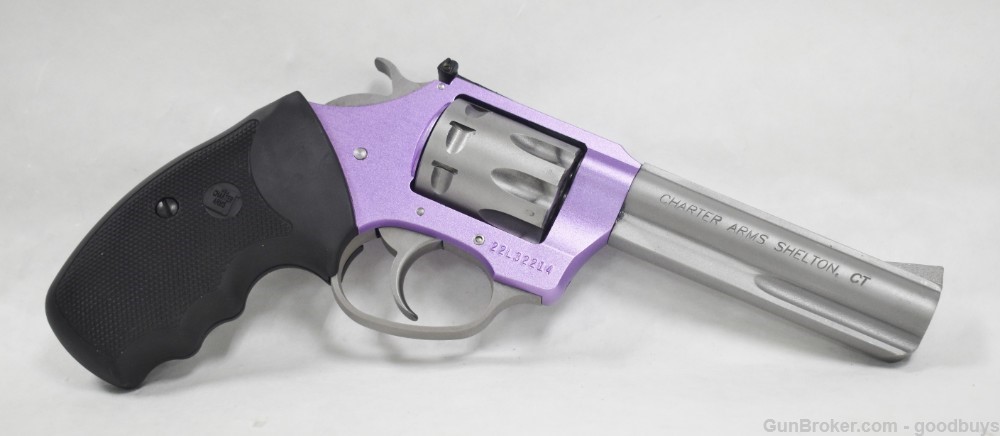 CHARTER ARMS THE LAVENDER LADY .22 LR 52242 PURPLE PLINKER LNIB 4"-img-4