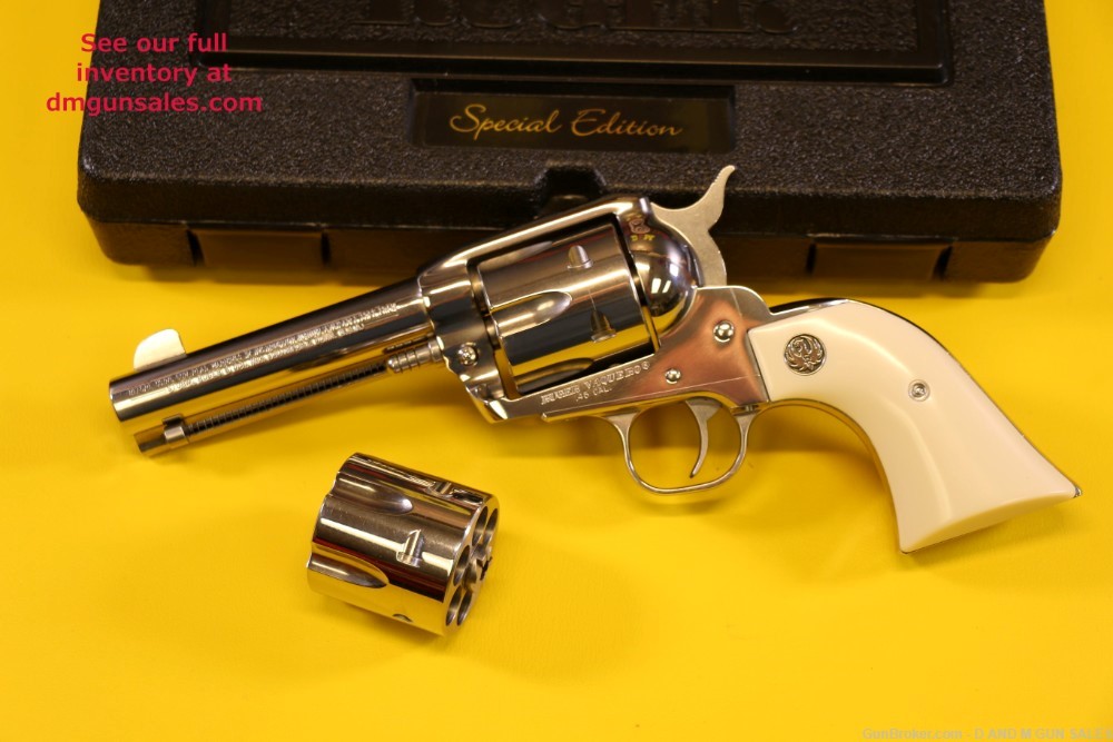 RUGER VAQUERO CONVERTIBLE .45 COLT .45 ACP POLISHED STAINLESS (LNIB) 2004-img-1
