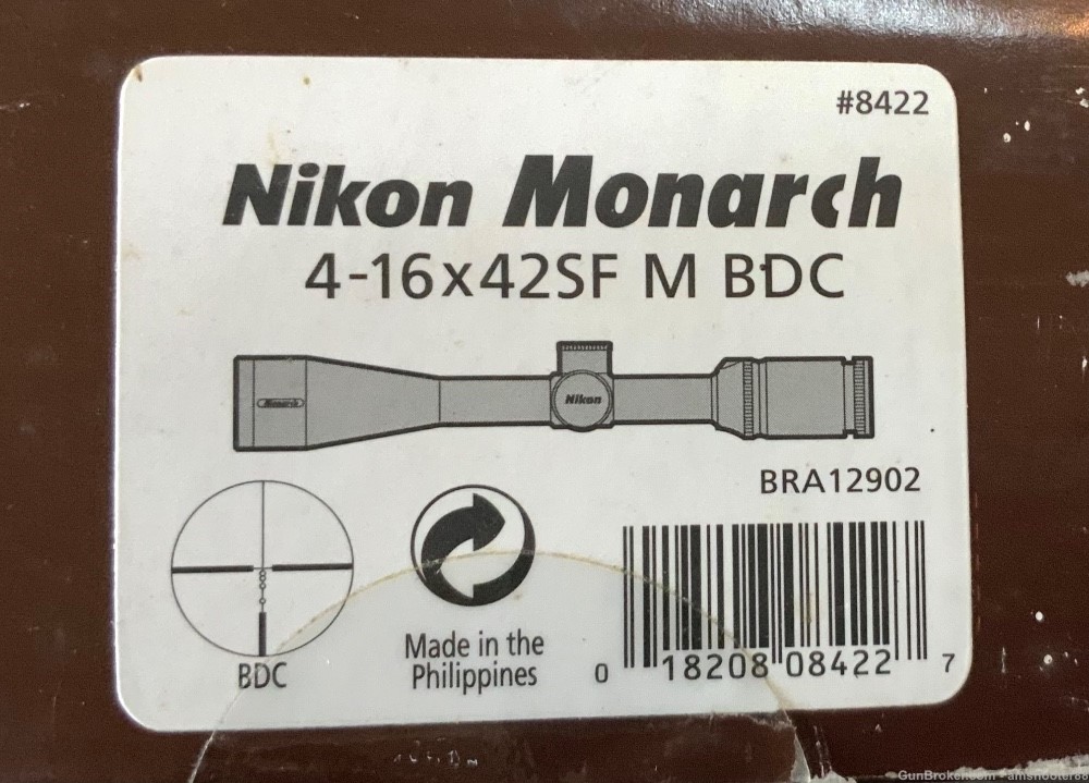 Nikon Monarch 4-16x42 M BDC Reticle Matte Black Used -img-14