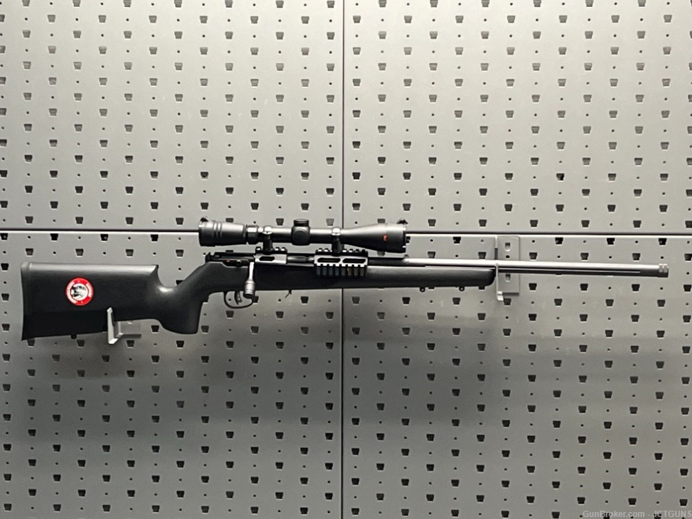 USED Savage M93 17 HMR Bolt Action Rifle, Redfield Scope, NO CC FEES -img-0