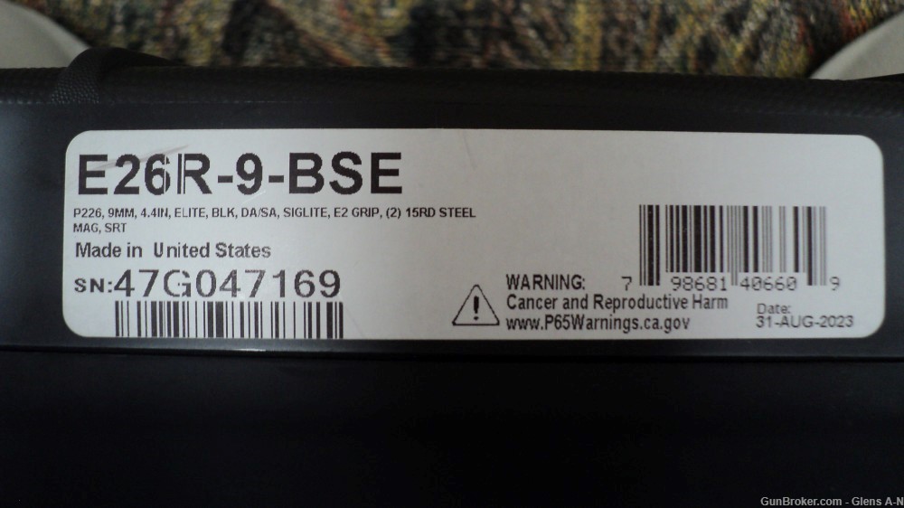 NEW SIG SAUER P226 Elite BLK DA/SA E2 Grip (2) 15rd .01 NR-img-9