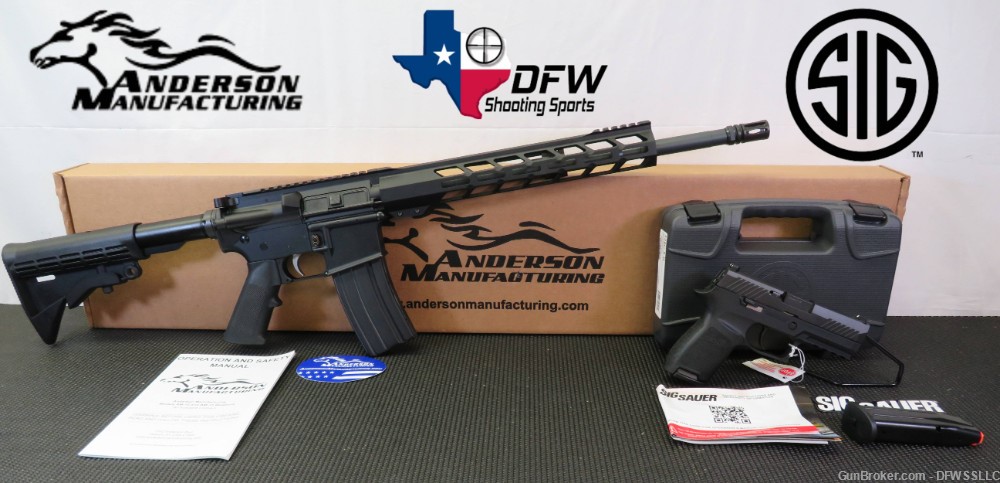 PENNY! WIN THIS ANDERSON AM-15 5.56 AUCTION - GET A FREE SIG P320 COMPACT!-img-0
