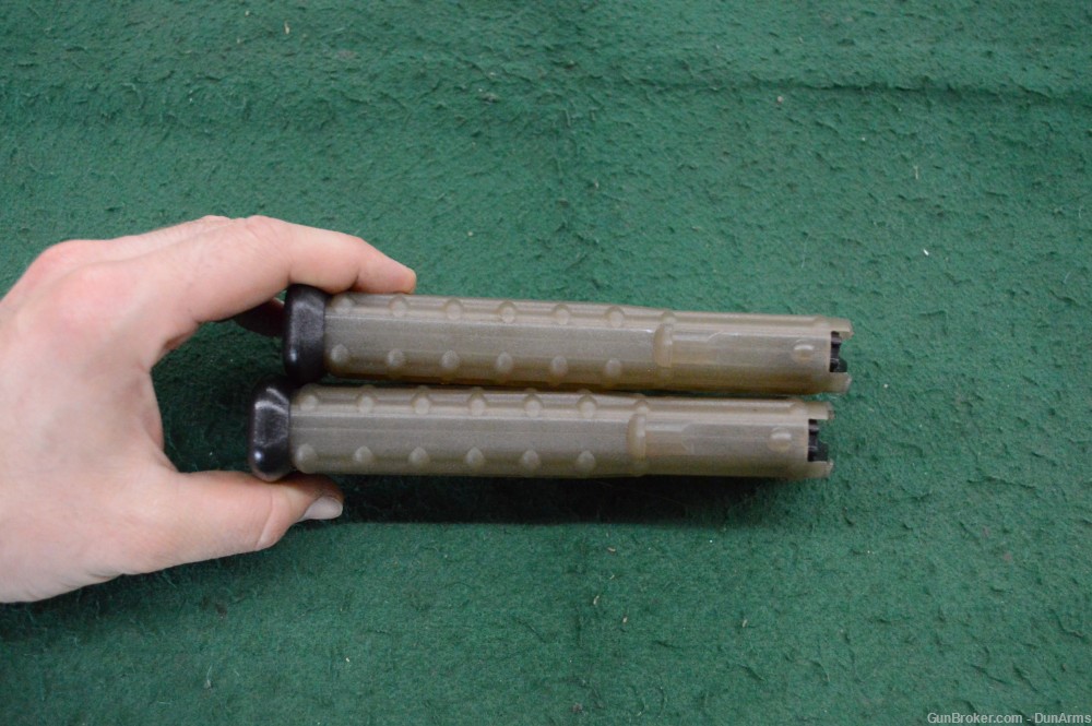 Lot of 2 Pre-Ban Steyr AUG 30rd 5.56 / .223 Rem Waffle Mags Magazines Green-img-3