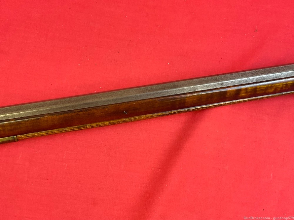 Custom Contemporary Berkshire County PA Long Rifle 54 Cal MDH Signed 46 In-img-6