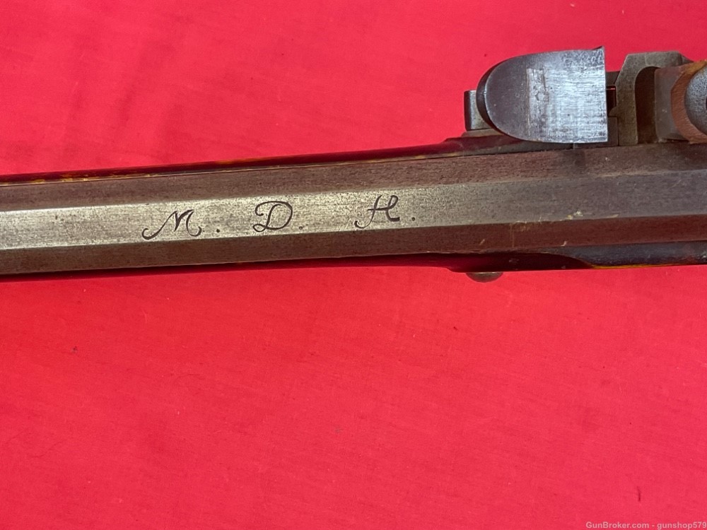 Custom Contemporary Berkshire County PA Long Rifle 54 Cal MDH Signed 46 In-img-16