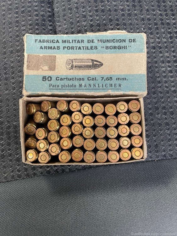 50 ROUNDS 7.65 Mannlicher ammunition 7.65x21 for Steyr m1901 7.63mm AMMO-img-0