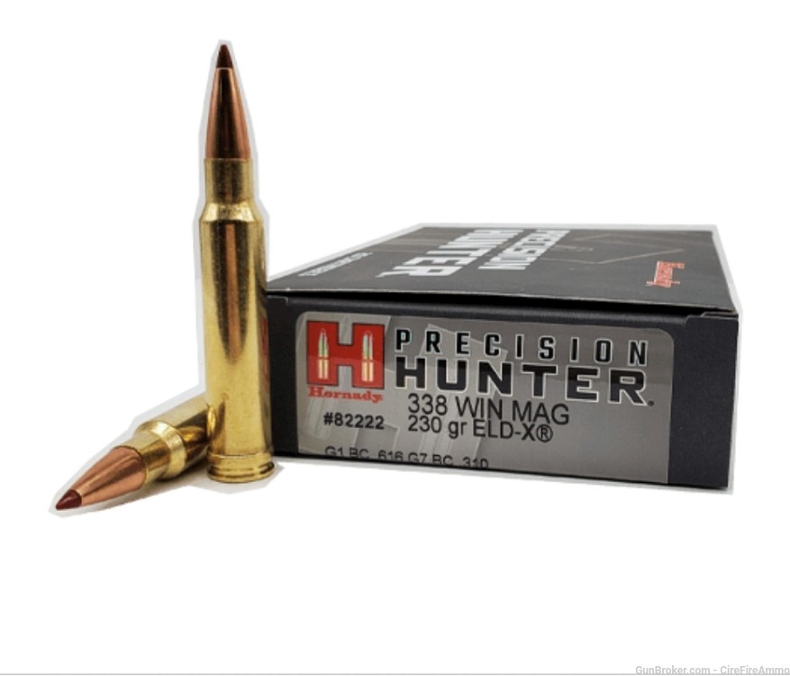 338 Win Mag 230 gr. 338 Winchester Magnum ELDX Hornady no cc fees-img-0