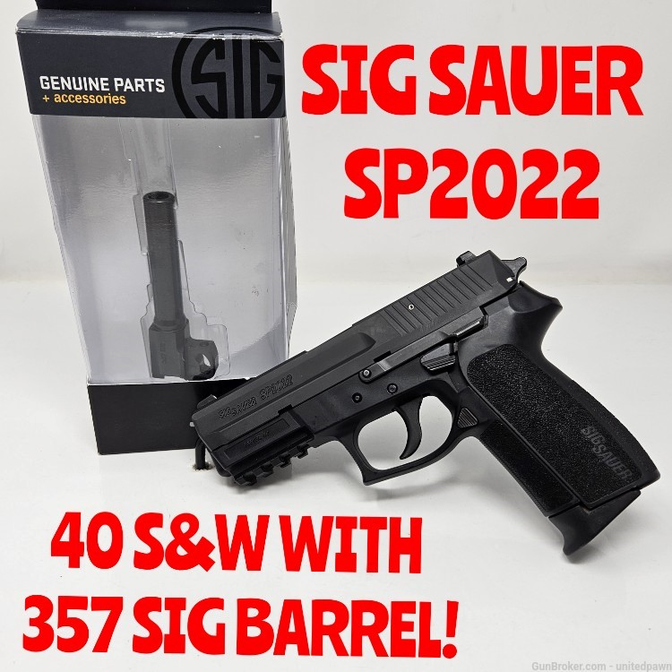 Sig sp2022 pro 40s&w with 357 sig barrel!-img-0