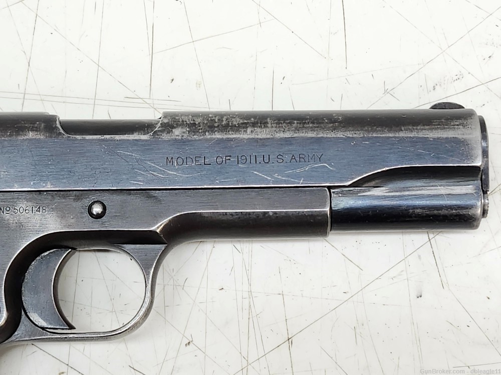 Colt  Model of 1911 U.S. Army 45 ACP 5in Bbl Blued US Property Stamped-img-3