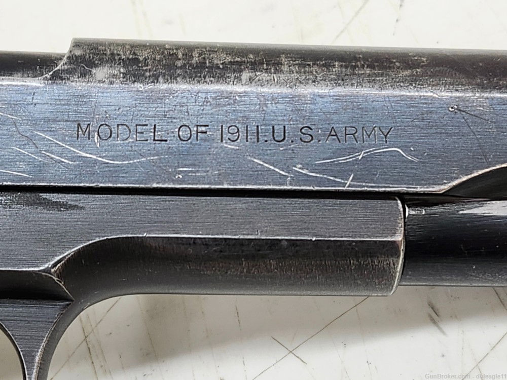 Colt  Model of 1911 U.S. Army 45 ACP 5in Bbl Blued US Property Stamped-img-22