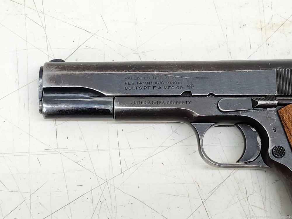 Colt  Model of 1911 U.S. Army 45 ACP 5in Bbl Blued US Property Stamped-img-18
