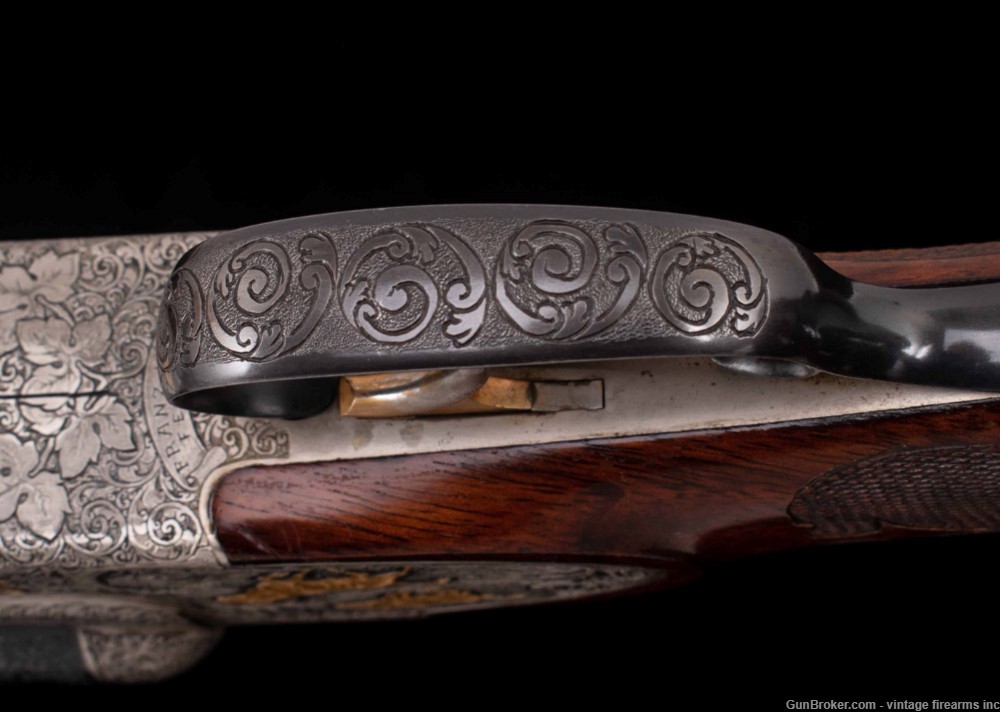 FRANZ SODIA DOUBLE RIFLE – .458 WIN, 10 GOLD INLAYS, WOW!-img-24