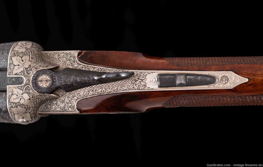 FRANZ SODIA DOUBLE RIFLE – .458 WIN, 10 GOLD INLAYS, WOW!-img-10