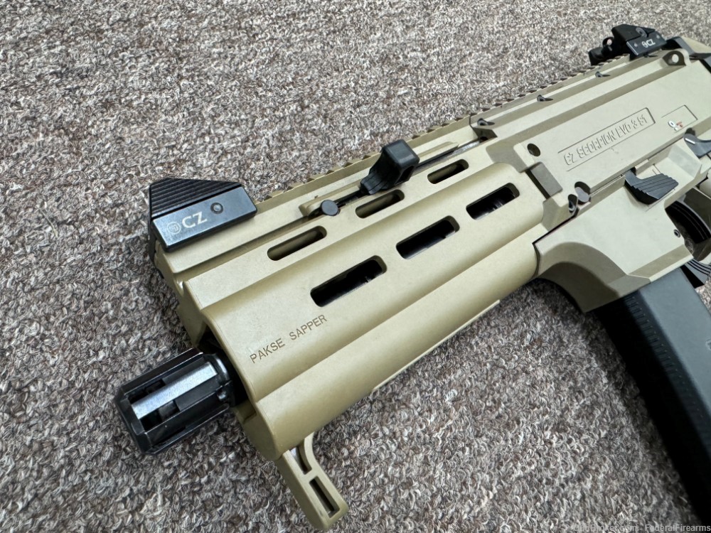 CZ Scorpion EVO 3 S1 9mm Pistol w/Brace, HB Industries 7-Mags FDE-img-10