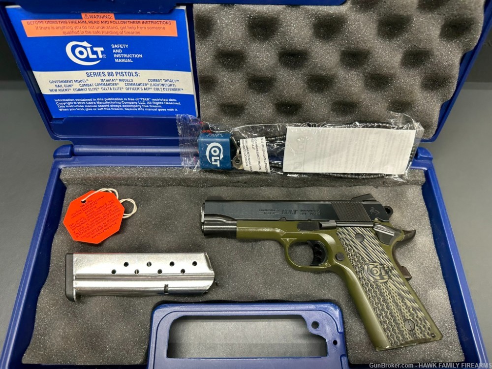 COLT COMMANDER XSE*TALO EDITION 70 SERIES .38 SUPER* MILITARY ARMY GREEN*-img-15