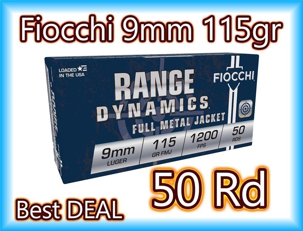 9MM ammo 9mm Fiocchi ammo-img-0