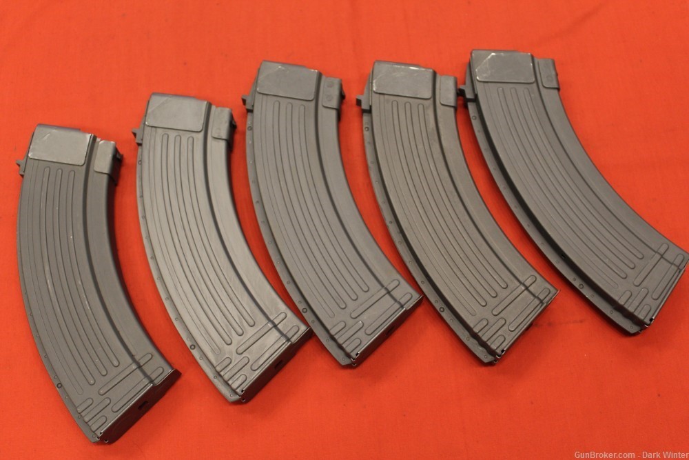 Lot of 5 AK-47 30 round Magazines-img-0