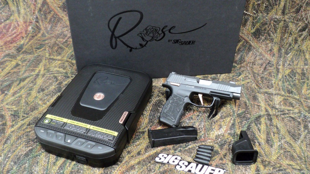 NEW Sig Sauer P365XL ROSE 9mm 3" 10+1 striker fire 365XL-9-ROSE-MS .01 NR-img-1