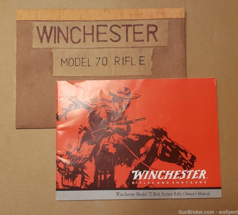 Winchester Model 70 Bolt Action Rifle Owners Manual factory original Olin-img-0