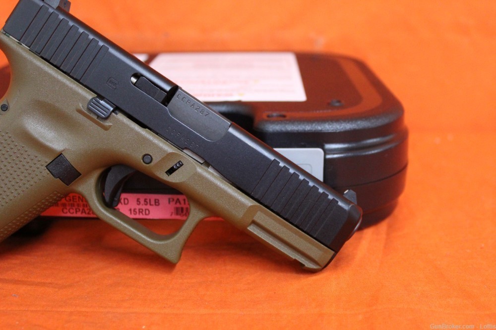 Glock 19 Gen5 FDE Frame 9mm NEW! Free Layaway!-img-5