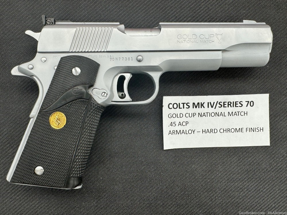Colt 1911 MK IV/ series 70 Gold Cup National Match 45 ACP-img-0