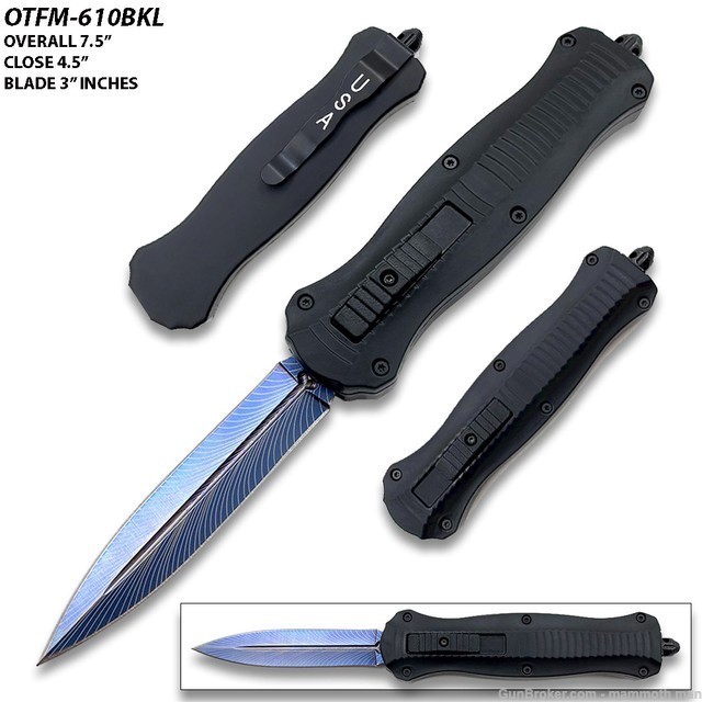 New OTF Style knife Blue -img-0