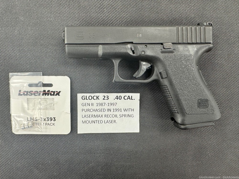 Glock G23 Gen 2 Made In Austria With Lasermax Recoil Spring 40S&W-img-0