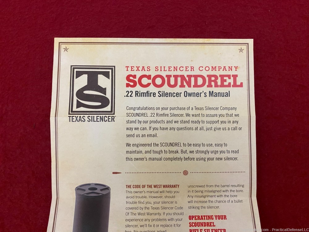 New Texas Silencer Scoundrel .22 Rimfire Silencer, rated for all rimfires-img-13