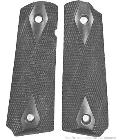 Colt 1911 Grips, Black, Checkered-img-0