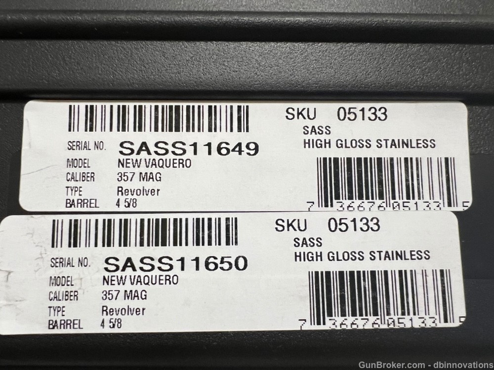 Ruger Vaquero SASS .357 Mag Consecutive Serial Number Set 5133-img-8