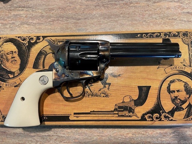 Cimarron Model P .44 Special 4 3/4" Barrel with "Ivory" grips-img-1