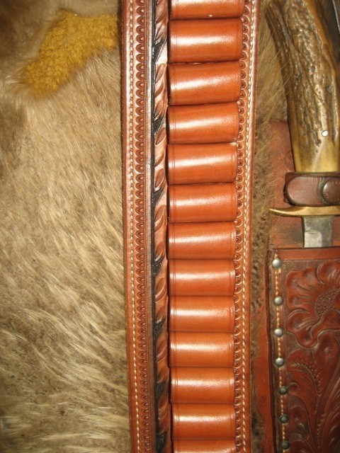 LIKE NEW EL PASO SADDLERY BELT 12GA. LOOP'S !-img-2