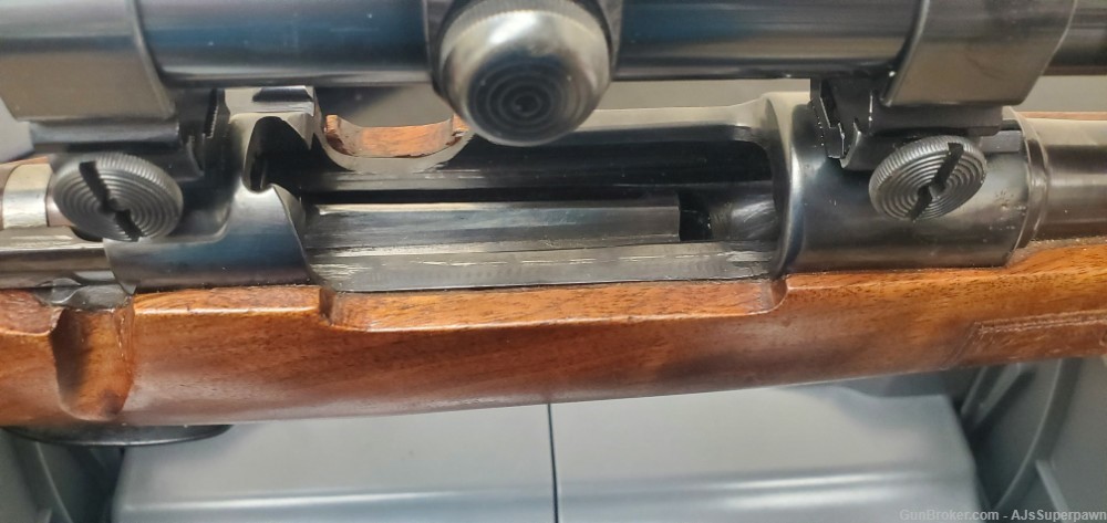 Mauser 98 8mm Good Condition, Carved Wood Stock with Scope-img-2