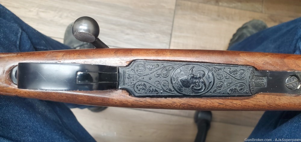 Mauser 98 8mm Good Condition, Carved Wood Stock with Scope-img-3