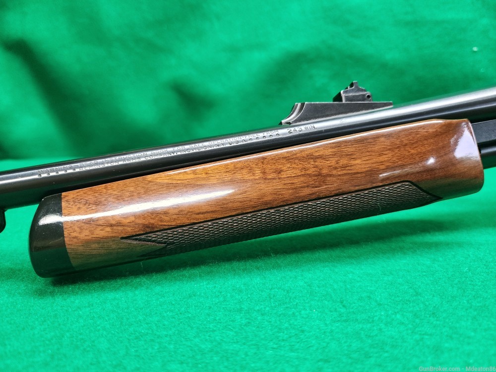 Rare and desired remington 7600 bdl 243 pump action rifle-img-2