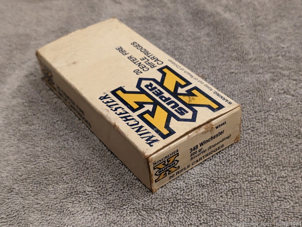 Vintage box of  348 Winchester brass full-20-img-5