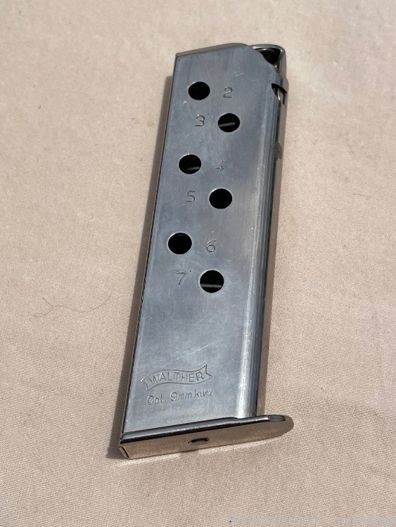 Walther PPK 380 Auto Stainless Steel magazine Very Good Condition-img-0