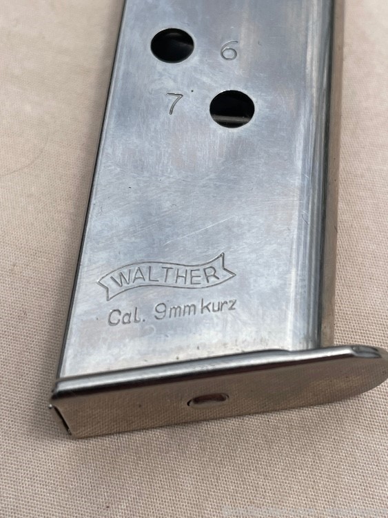 Walther PPK 380 Auto Stainless Steel magazine Very Good Condition-img-1