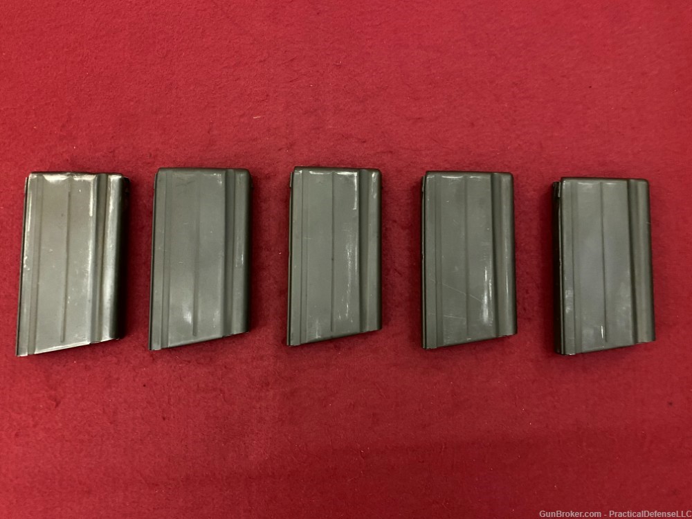 5 Excellent Austrian STG-58 Metric FAL 20rd steel magazines 7.62 / 308-img-0