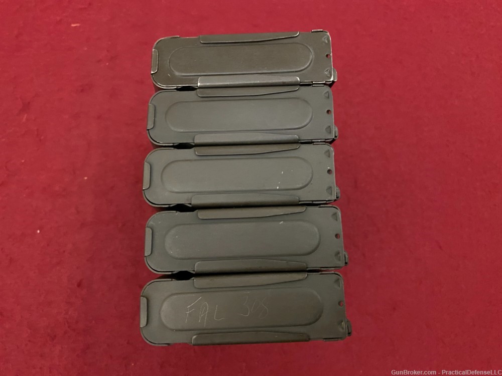 5 Excellent Austrian STG-58 Metric FAL 20rd steel magazines 7.62 / 308-img-23