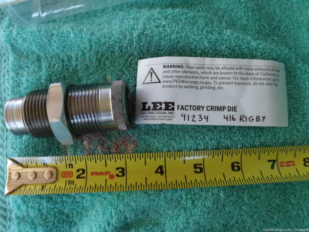 LEE PRECISION FACTORY CRIMP DIE (91234) FOR 416 RIGBY CALIBER-img-0