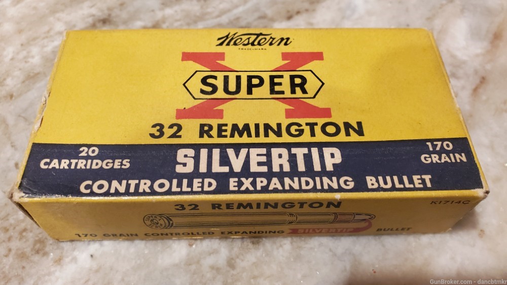 32 Remington Western Super X Silvertip 170gr - Excellent condition full box-img-0