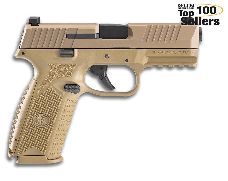 FN AMERICA FN 509 NMS DS 4in 2x17rd FDE/FDE Pistol (66-100489)-img-0