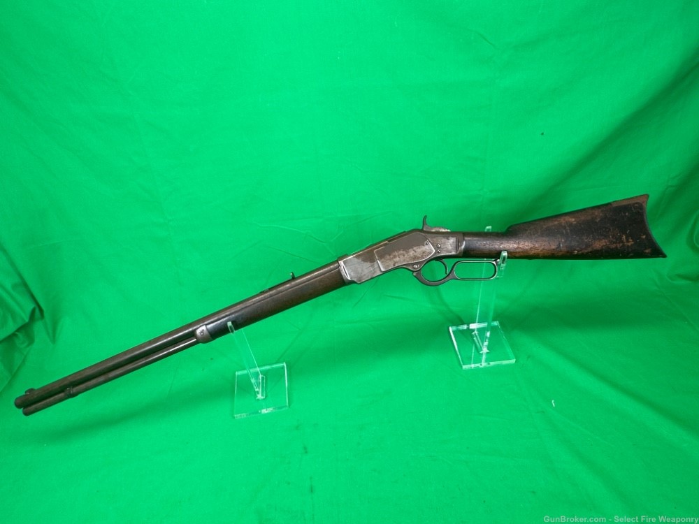 Antique Winchester 1873 Made in 1876! 44-40 24” barrel Gunsmith Special-img-19
