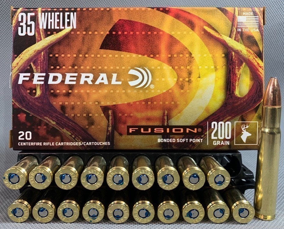 Federal Fusion .35 Whelen Ammunition. One Box.-img-3