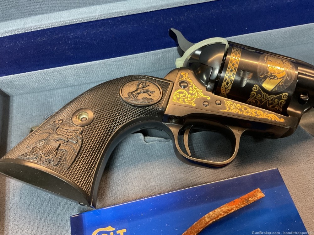 Colt SAA 44-40 with Gold and Dual Cylinder UNFIRED and UNTURNED New -img-6