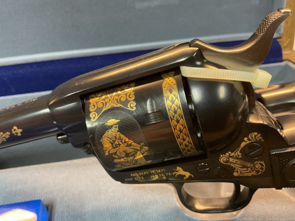 Colt SAA 44-40 with Gold and Dual Cylinder UNFIRED and UNTURNED New -img-9