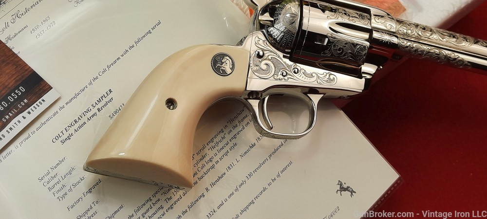 Colt *Engraving Sampler* SAA  Denise Thirion factory engraved,ivory NIB!-img-29