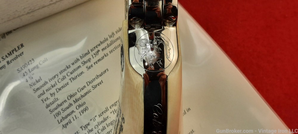 Colt *Engraving Sampler* SAA  Denise Thirion factory engraved,ivory NIB!-img-40